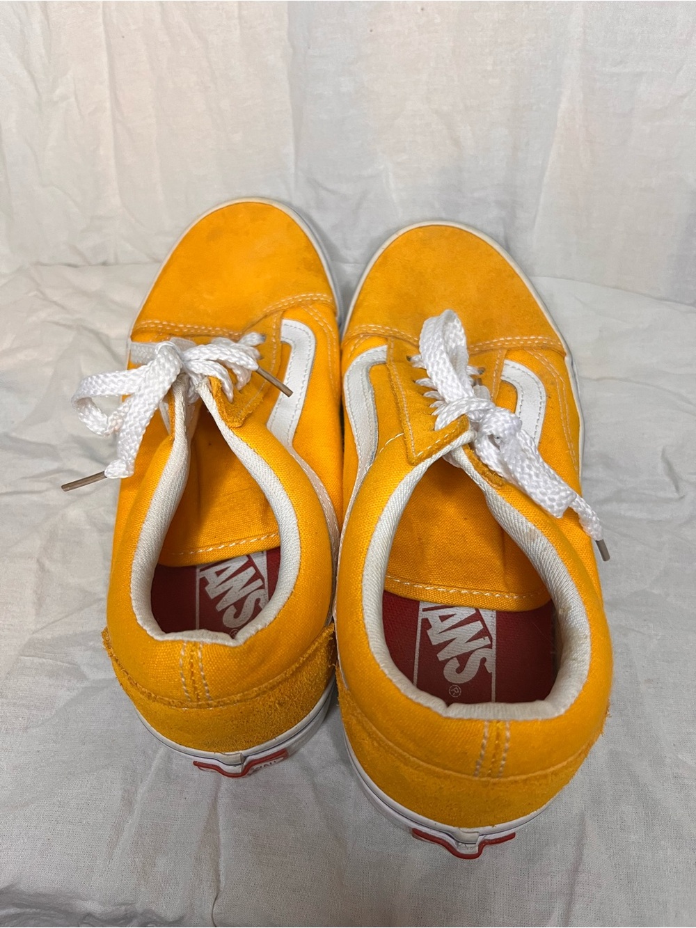 Converse Yellow and White Low Top Athletic Shoes - Picture 7 of 9